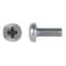 Zoro Select M6-1.00 x 12 mm Phillips Pan Machine Screw, Zinc Plated Steel, 50 PK 1851PK - alternate 1