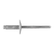 Zoro Select Blind Rivet, Dome Head, 3/16 in Dia., 17/32 in L, Aluminum Body, 100 PK 1904PK - alternate 1