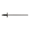 Zoro Select Blind Rivet, Dome Head, 1/8 in Dia., 3/8 in L, Aluminum Body, 50 PK 9118PK - alternate 1