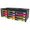 Storex Literature Sorter 12 Compartments, 31-13/32"W x 13-5/16"D Black 61602U01C - alternate 2