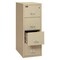 Fireking 12-15/16" W 4 Drawer Fire-Resistant Vertical File Cabinet, Parchment, Letter 4-1956-2PA - alternate 2