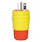 Ericson Watertight Straight Blade Plug, 5-20P, 20 A, 125V AC, 2 Pole, Screw Terminals, Grounded 1512-PW6P-AM - alternate 2