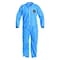 Dupont Collared Disposable Coverall, L, Blue, SMS, zipper PB120SBULG002500 - alternate 1