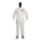 Dupont Hooded Disposable Coverall, L, White, SMS, zipper PB122SWHLG002500 - alternate 1