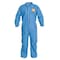 Dupont Collared Disposable Coverall, M, Blue, SMS, zipper PB125SBUMD002500 - alternate 2