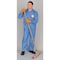 Dupont Collared Disposable Coverall, M, Blue, SMS, zipper PB125SBUMD002500 - alternate 4