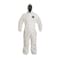 Dupont Hooded Disposable Coverall, M, White, SMS, zipper PB127SWHMD002500 - alternate 1