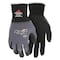 Mcr Safety Coated Gloves, Foam Nitrile, Foam, Palm, Not Tested Abrasion Level, Gray, XS (6) 1 PR N96790XS - alternate 1
