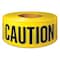 Zoro Select Barricade Tape, Caution, Yellow, 3 in Wide x 1,000 ft Length, Polyethylene Film, 2 mil 600CC 1000 - alternate 1