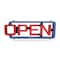 Cm Global LED Open Sign, Red/Blue, 2 13/64 in W, 7 51/64 in H AC-01-RC - alternate 1