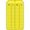 Zoro Select Tag, Cleaning and Maintenance, Cardstock, 5 3/4 in H x 3 1/4 in W, Yellow, Rectangle, 25 PK 41CN15 - alternate 2