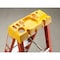 Werner Fiberglas Stepladder, 3 ft Ladder Ht, 2 Steps, 300 lb, 23 1/8 in Base Spread, 18 1/4 in Bottom W 6203 - alternate 3