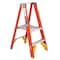 Werner 4 ft Fiberglass Platform Stepladder, 300 lb Capacity P6202 - alternate 1
