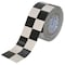 Brady Floor Marking Tape, Polyester, Checkered, Black, White, 3 in W., 8 mil Thickness 121914 - alternate 1
