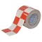Brady Floor Marking Tape, Polyester, No Legend, Red, White, 4 in W., 8 mil Thickness 121918 - alternate 1