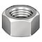 Zoro Select Hex Nut, #12-24, Steel, Not Graded, Zinc Plated, 5/32 in Ht, 100 PK HMSNI2-120-100P1 - alternate 1