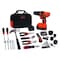 Black & Decker 20V MAX* Lithium Ion Drill/Driver + 68 Piece Project Kit LDX120PK - alternate 2