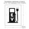 Rae Pavement Stencil, Combination Set, Electric Car Logo, 24 in Character Height, Not Applicable Font STL-116-52414 - alternate 2