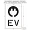Rae Pavement Stencil, Combination Set, Electric Car Logo, 36 in Character Height, Not Applicable Font STL-116-53615 - alternate 3