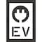 Rae Pavement Stencil, Combination Set, Electric Car Logo, 48 in Character Height, Not Applicable Font STL-116-54815 - alternate 1