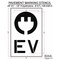 Rae Pavement Stencil, Combination Set, Electric Car Logo, 48 in Character Height, Not Applicable Font STL-108-54815 - alternate 2