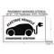 Rae Pavement Stencil, Combination Set, Electric Car Logo, 36 in Character Height, White, 1 Pieces STL-116-53616 - alternate 3
