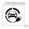 Rae Pavement Stencil, Symbol, Electric Car Logo, 24 in Character Height, Not Applicable Font, White STL-108-52412 - alternate 2