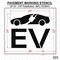 Rae Pavement Stencil, Combination Set, Electric Car Logo, 24 in Character Height, Not Applicable Font STL-116-52413 - alternate 2