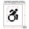 Rae Pavement Stencil, Symbol, Handicap - ADA, 12 in Character Height, Not Applicable Font, White STL-116-31201 - alternate 2