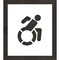 Rae Pavement Stencil, Symbol, Handicap - ADA, 12 in Character Height, Not Applicable Font, White STL-108-31201 - alternate 1