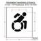 Rae Pavement Stencil, Symbol, Handicap - ADA, 15 in Character Height, Not Applicable Font, White STL-116-31501 - alternate 3