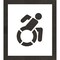Rae Pavement Stencil, Symbol, Handicap - ADA, 15 in Character Height, Not Applicable Font, White STL-116-31501 - alternate 1