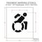 Rae Pavement Stencil, Symbol, Handicap - ADA, 15 in Character Height, Not Applicable Font, White STL-108-31501 - alternate 3