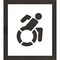 Rae Pavement Stencil, Symbol, Handicap - ADA, 15 in Character Height, Not Applicable Font, White STL-108-31501 - alternate 1