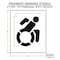 Rae Pavement Stencil, Symbol, Handicap - ADA, 21 in Character Height, Not Applicable Font, White STL-108-32101 - alternate 3