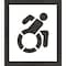 Rae Pavement Stencil, Symbol, Handicap - ADA, 21 in Character Height, Not Applicable Font, White STL-108-32101 - alternate 1