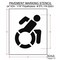 Rae Pavement Stencil, Symbol, Handicap - ADA, 24 in Character Height, Not Applicable Font, White STL-116-32401 - alternate 2