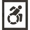 Rae Pavement Stencil, Symbol, Handicap - ADA, 24 in Character Height, Not Applicable Font, White STL-116-32401 - alternate 1