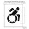 Rae Pavement Stencil, Symbol, Handicap - ADA, 24 in Character Height, Not Applicable Font, White STL-108-32401 - alternate 3