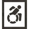 Rae Pavement Stencil, Symbol, Handicap - ADA, 24 in Character Height, Not Applicable Font, White STL-108-32401 - alternate 1