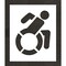 Rae Pavement Stencil, Symbol, Handicap - ADA, 30 in Character Height, Not Applicable Font, White STL-108-33001 - alternate 1