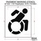 Rae Pavement Stencil, Symbol, Handicap - ADA, 36 in Character Height, Not Applicable Font, White STL-116-33601 - alternate 3