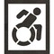 Rae Pavement Stencil, Symbol, Handicap - ADA, 42 in Character Height, Not Applicable Font, White STL-116-34201 - alternate 1