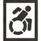 Rae Pavement Stencil, Symbol, Handicap - ADA, 42 in Character Height, Not Applicable Font, White STL-108-34201 - alternate 1