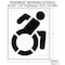 Rae Pavement Stencil, Symbol, Handicap - ADA, 56 in Character Height, Not Applicable Font, White STL-116-35601 - alternate 3