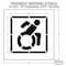 Rae Pavement Stencil, Symbol, Handicap - ADA, 24 in Character Height, Not Applicable Font, White STL-108-32402 - alternate 3