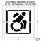 Rae Pavement Stencil, Symbol, Handicap - ADA, 30 in Character Height, Not Applicable Font, White STL-108-33002 - alternate 3