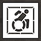 Rae Pavement Stencil, Symbol, Handicap - ADA, 39 in Character Height, Not Applicable Font, White STL-116-33902 - alternate 1
