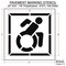 Rae Pavement Stencil, Symbol, Handicap - ADA, 39 in Character Height, Not Applicable Font, White STL-108-33902 - alternate 2