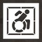 Rae Pavement Stencil, Symbol, Handicap - ADA, 39 in Character Height, Not Applicable Font, White STL-108-33902 - alternate 1